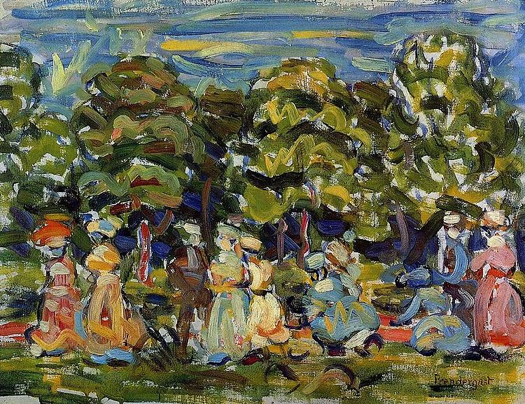 Maurice Prendergast Summer in the Park China oil painting art